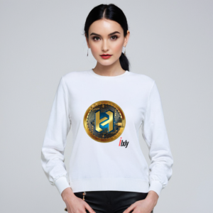 ILXLY x Herum Coin Girls' White Sweatshirt