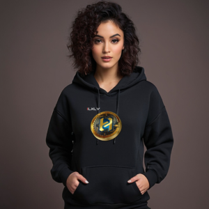 ILXLY x Herum Coin Women's Black Hoodie