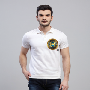 ILXLY x Herum Coin Men's White Polo Shirt